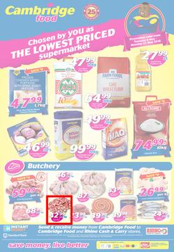 Cambridge Food Durban : May Mid Month (8 May - 21 May 2018), page 1