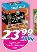 Rajah Curry Powder Assorted 200g-Each