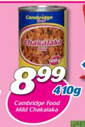 Cambridge Food Mild Chakalaka-410g