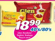 Glen Rocibos/Tagless Teabags Pouch 40's/80's-Each