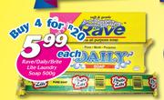 Rave/Daily/Brite Lite Laundry Soap-500g Each