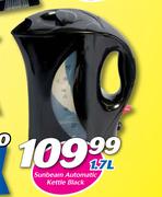 Sunbeam Automatic Kettle Black-1.7Ltr
