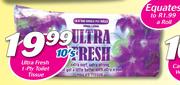 Ultra Fresh 1 Ply Toilet Tissue-10's
