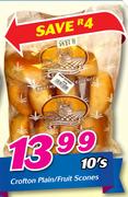 Crofton Plain/Fruit Scones-10's