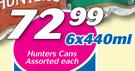 Hunters Cans Assorted-6 x 440ml