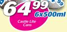Castle Lite Cans-6 x 500ml