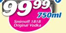 Smirnoff 1818 Original Vodka-750ml
