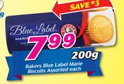 Bakers Blue Label Marie Biscuits Assorted-200g Each