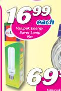 Valupak Energy Saver Lamp 15W-Each