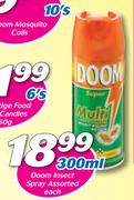 Doom Insect Spray Assorted-300ml Each