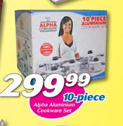 Alpha 10 Piece Aluminium Cookware Set