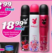 Playgirl Deodorant Spray Assorted-90ml Each