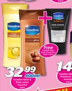 Vaseline Hand & Body Lotion Assorted-400ml Each
