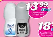 Shield Roll On Assorted-50ml Each
