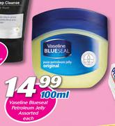 Vaseline Blueseal Petroleum Jelly Assorted-100ml Each