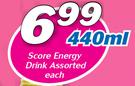 Score Energy Drink-440ml Each