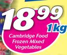 Cambridge Food Frozen Mixed Vegetables-1kg