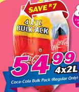 Coca-Cola Bulk Pack (Regular Only)-4x2ltr