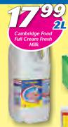 Cambridge Food Full Cream Fresh Milk-2ltr