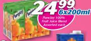 Pure Joy 100% Fruit Juice Blend-6x200ml Each