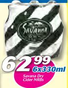 Savana Dry Cider NRBs-6x330ml