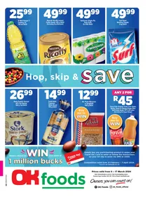 OK Foods Eastern Cape : Hop, Skip & Save (06 March - 17 March 2024)