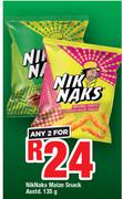 Nik Naks Maize Snack-For 2 x 135g