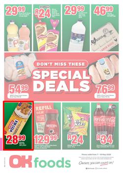 OK Foods Eastern Cape : Don't Miss These Special Deals (07 May - 18 May 2025), page 1