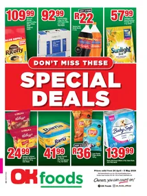 OK Foods Eastern Cape : Special Deals (24 April - 05 May 2024)