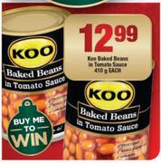 Koo Baked Beans In Tomato Sauce-410g Each