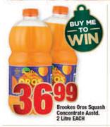 Brookes Oros Squash Concentrate Assorted-2L Each