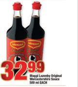 Maggi Lazenby Original Worcestershire Sauce-500ml Each