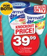 Parmalat Fruit/Fabulite Yogurt Assorted-2x1kg
