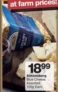 Simonsberg Blue Cheese Assorted-100g Each