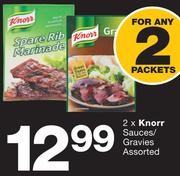 2x Knorr Sauces/Gravies Assorted