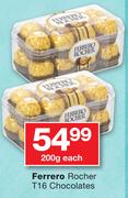 Ferrero Rocher T16 Chocolates-200g Each