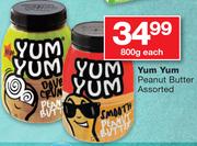 Yum Yum Peanut Butter Assorted-800g Each