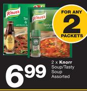 2x Knorr Soup/Tasty Soup Assorted