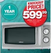 Ottimo Silver Manual Microwave Oven 700W 17L-Each