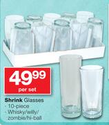 Shrink Glasses 10 Piece-Per Set