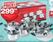 Majore Stainless Steel Cookware Set 12 Piece-Per Set