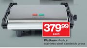 Platinum 4-Slice Stainless Steel Sandwich Press