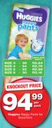 Huggies Nappy Pants For Boys/Girls Size 3-36's, Size 4-34's, Size 5-32's, Size 6-30's Per Pack