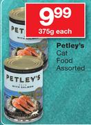 Petley's Cat Food Assorted-375g Each