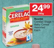 Nestle Cerelac Stage 1 Baby Cereal Assorted-250g Each