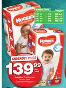 Huggies Dry Comfort Jumbo Pack Disposable Nappies - Per Pack
