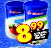 Clover Fresh/Sour Cream-250ml each