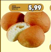 White Hamburger Rolls-6's