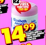Elizabeth Anne's & Purity Baby Aqueous Cream-250ml