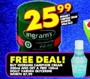 Ingrams Camphor Cream-500ml